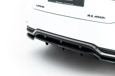 Hinten Splitter (mit einem vertikalem balken) Lexus RX F-Sport Mk4 Facelift