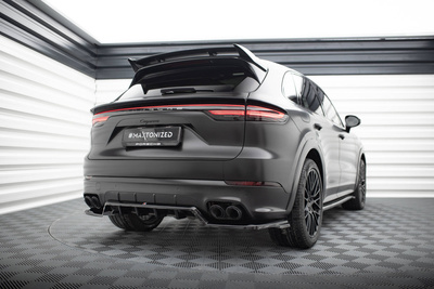 Hinten Splitter (mit einem vertikalem balken) Porsche Cayenne Sport Design SUV / Coupe Mk3