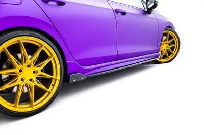 Seitenschweller Diffusor V.2 + Flaps Volkswagen Golf R Hatchback Mk8 Facelift