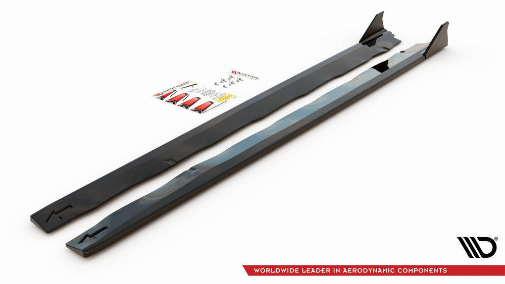 Seitenschweller Diffusor + Flaps  Ford Mustang GT Mk6 Facelift