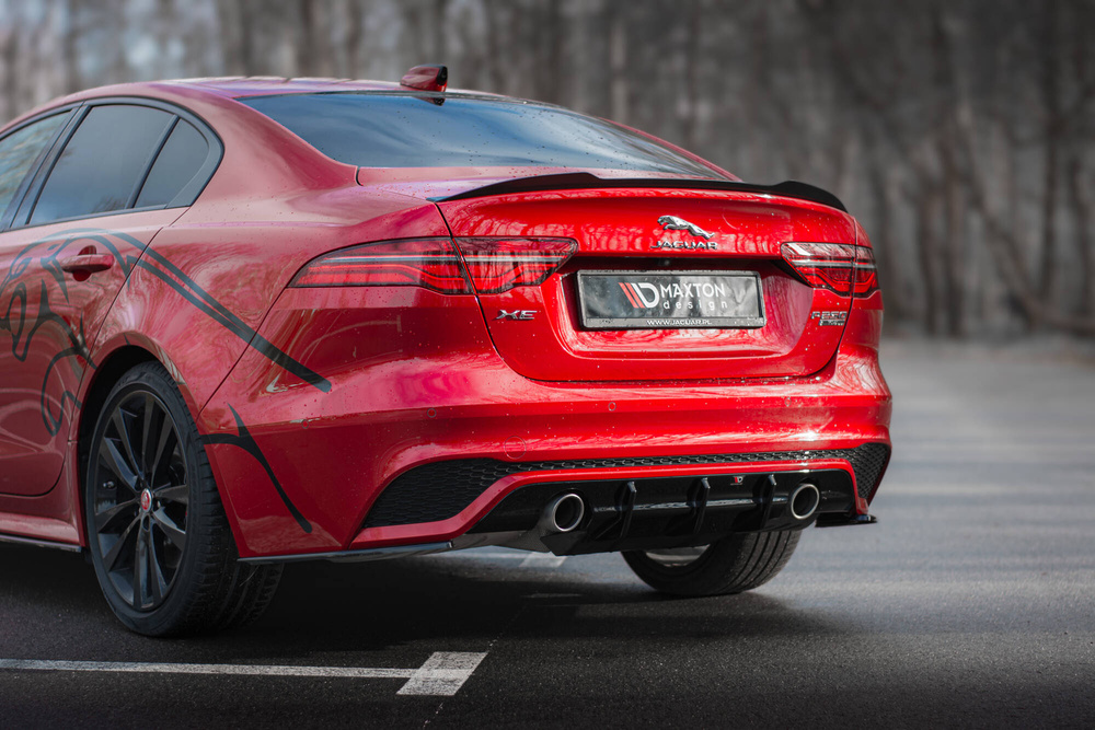 Heck Diffusor Seite Jaguar XE R-Dynamic X760 Facelift