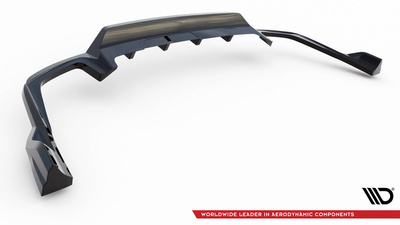 Hinten Splitter (mit einem vertikalem balken) Volvo XC60 R-Design Mk2 Facelift