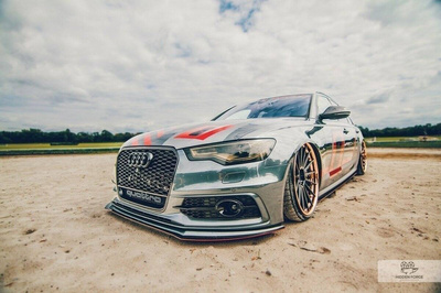 FRONT SPORT DIFFUSOR AUDI A6 C7 S-LINE (2 SPLITTER = 1 SATZ)