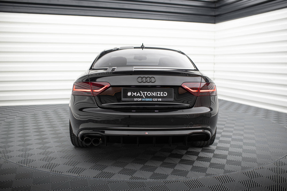 Heckansatz Audi A5 Coupe / Cabrio S-Line 8T (Einseitige Doppelauspuffversion)