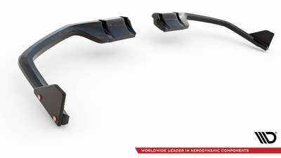 Hinten Splitter V.1 (mit einem vertikalem balken) + Flaps Honda Civic Sport Mk 10 Facelift