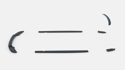 Diffusor Satz BMW X3 M-Pack F25 Facelift