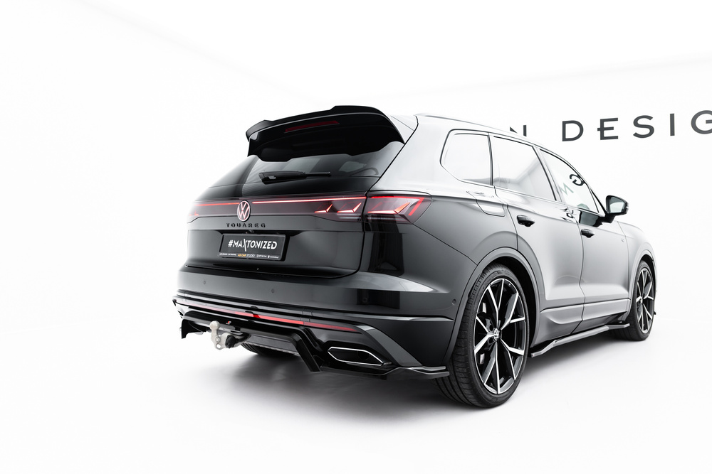 Hinten Splitter (mit einem vertikalem balken) Volkswagen Touareg R-Line Mk3 Facelift