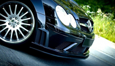 FRONTDIFFUSOR MERCEDES CLK W209 BLACK (SL BLACK SERIES LOOK)