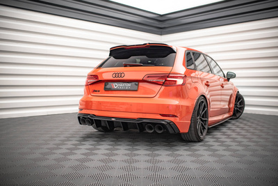 Heckansatz + Milltek Sport Auspuffverlängerung Audi RS3 Sportback 8V Facelift