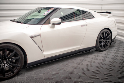 Seitenschweller Diffusor + Flaps Nissan GTR R35 Facelift