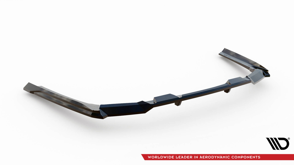 Hinten Splitter (mit einem vertikalem balken) V.1 BMW 5 / i5 M-Pack Sedan / Touring G60 / G61