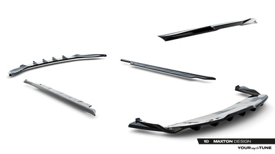 Diffusor Satz Tesla Model S Plaid Mk1 Facelift