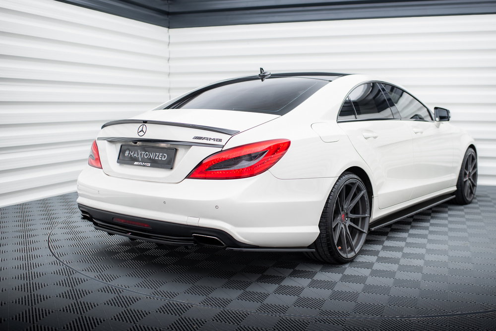 Hinten Splitter (mit einem vertikalem balken) Mercedes-Benz CLS AMG-Line C218