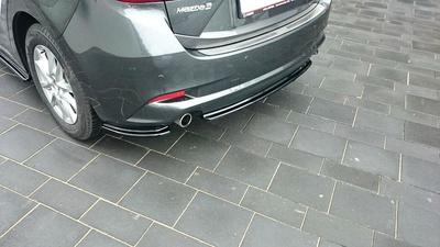 Hinten Splitter Mazda 3 BM (Mk3) Facelift (ohne vertikale Balken)