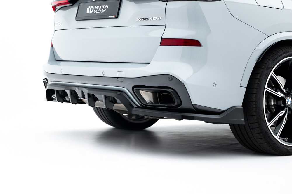 Hinten Splitter (mit einem vertikalem balken) V.2 BMW X5 M-Pack G05 Facelift