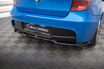 Hinten Splitter (mit einem vertikalem balken) BMW 1 M-Pack E87 Facelift