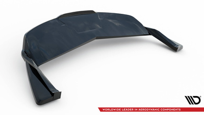 Hinten Splitter (mit einem vertikalem balken) V.2 Tesla Model S Plaid Mk1 Facelift