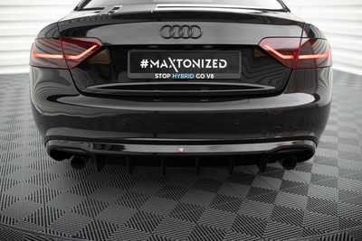 Heckansatz Audi A5 Coupe / Cabrio S-Line 8T (Version mit Einzelauspuff auf beiden Seiten)