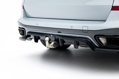 Hinten Splitter (mit einem vertikalem balken) V.2 BMW X5 M-Pack G05 Facelift