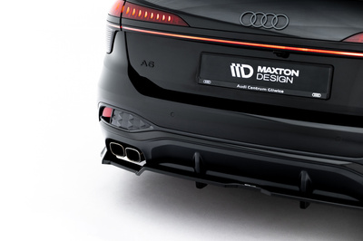 Hinten Splitter (mit einem vertikalem balken) V.2 Audi A6 S-Line C9