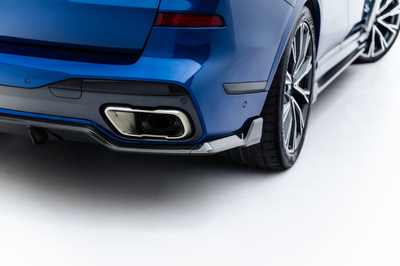 Prepreg Carbon Fiber Heck Diffusor Seite BMW X7 M-Pack G07 / G07 Facelift (version with towbar)