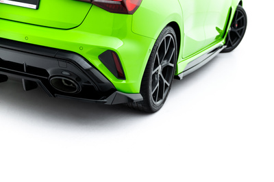 Hinten Splitter (mit einem vertikalem balken) V.1 Audi RS3 Sportback 8Y Facelift