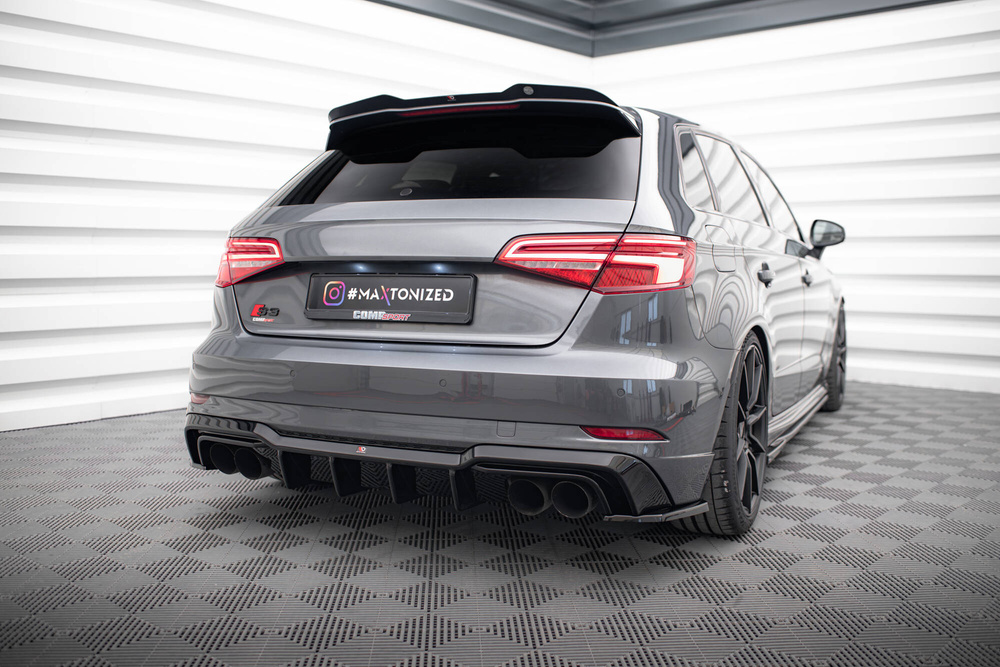 Heck Diffusor Seite V.2 Audi S3 / A3 S-Line Sportback 8V Facelift