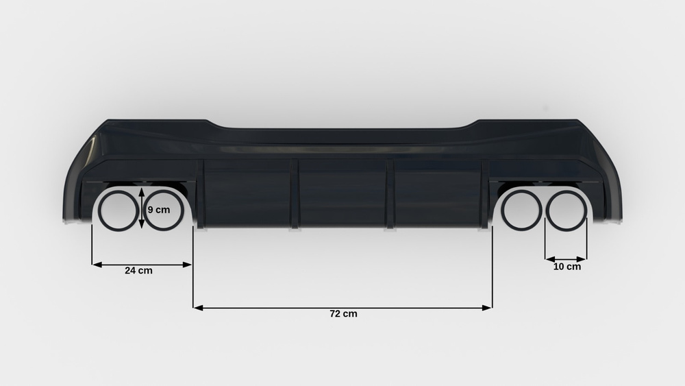Heckansatz V.3 BMW 1 F40 M-Pack/ M135i / 128ti (Doppelauspuffversion)