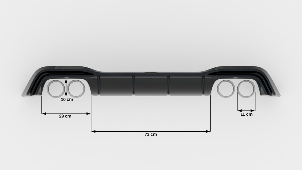 Heckansatz V.2 Volkswagen Golf R Hatchback Mk8