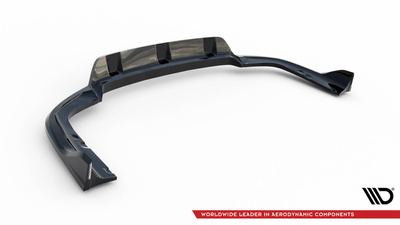 Hinten Splitter (mit einem vertikalem balken) V.2 BMW X6 M-Pack G06 Facelift