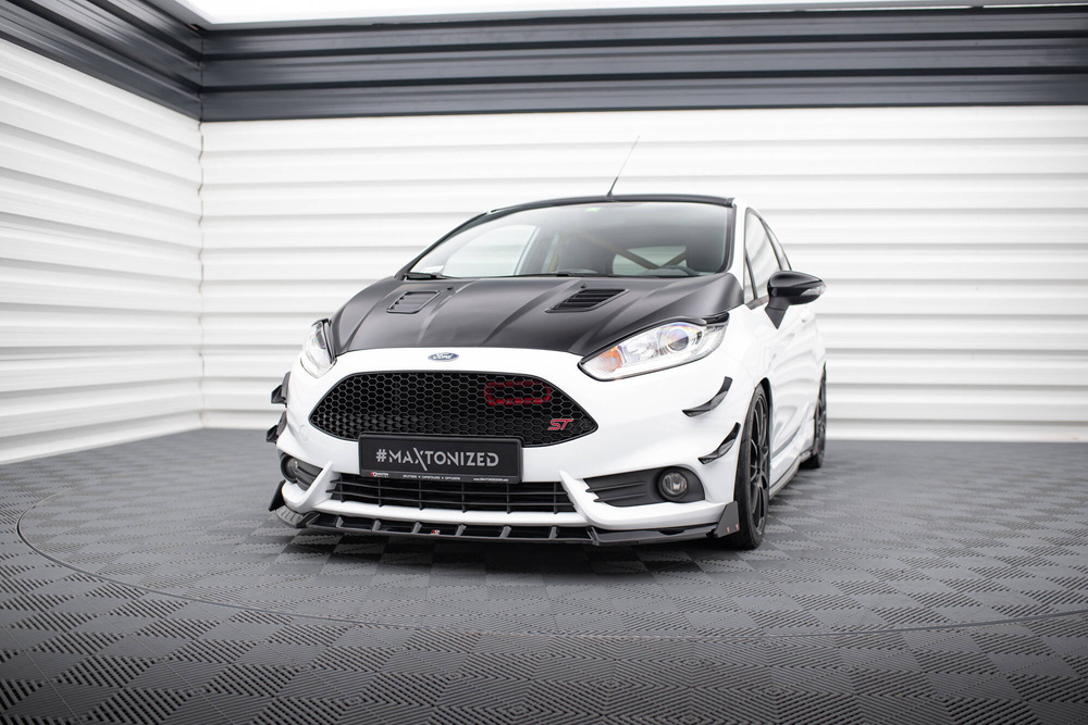 Front Diffusor V.6 + Flaps Ford Fiesta ST Mk7 Facelift