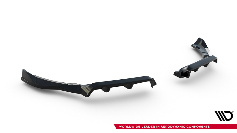 Hinten Splitter (mit einem vertikalem balken) Porsche 718 Cayman GTS 982c