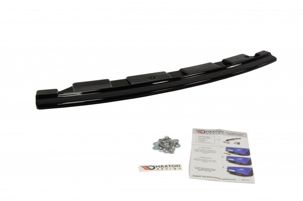 Hinten Splitter BMW 5 M-Pack Sedan/Touring F10/F11- ohne vertikale Balken (mit zwei Doppel AUSPUFFENDROHR)