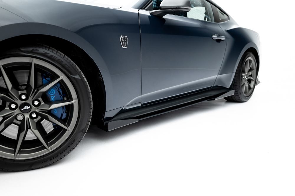 Street Pro Seitenschweller Diffusor + Flaps Ford Mustang Dark Horse Mk7