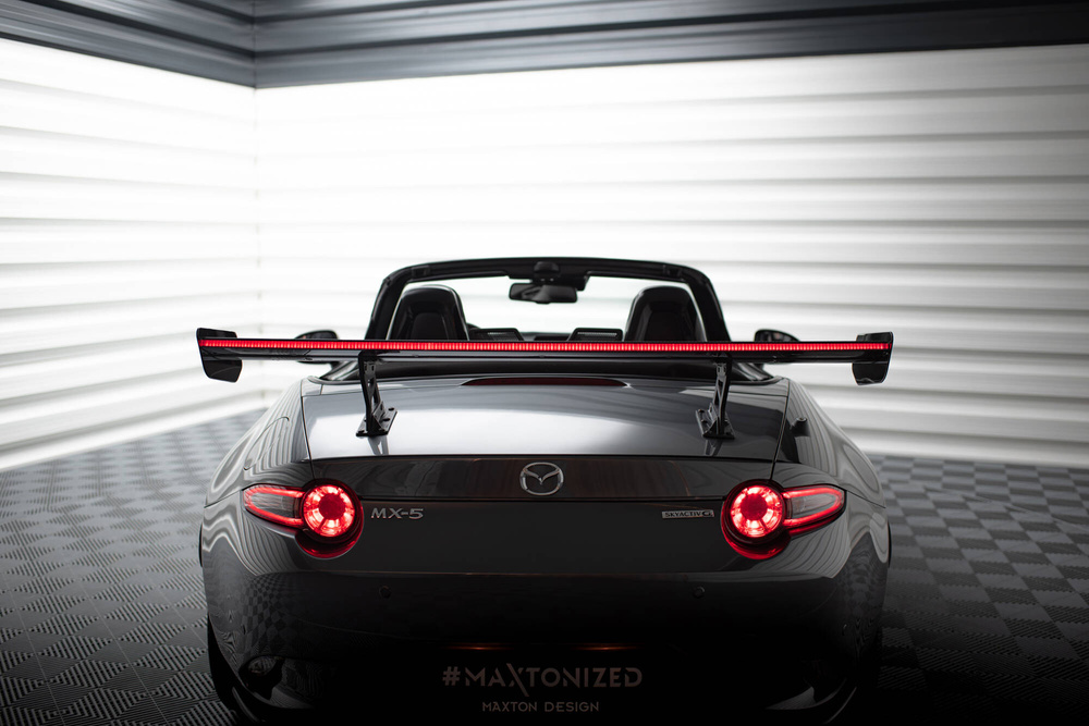 Carbon Spoiler With Internal Brackets Uprights + LED Mazda MX-5 ND (Mk4)