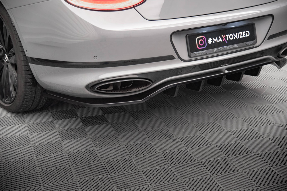 Hinten Splitter (mit einem vertikalem balken) Bentley Continental Convertible GT Mk3