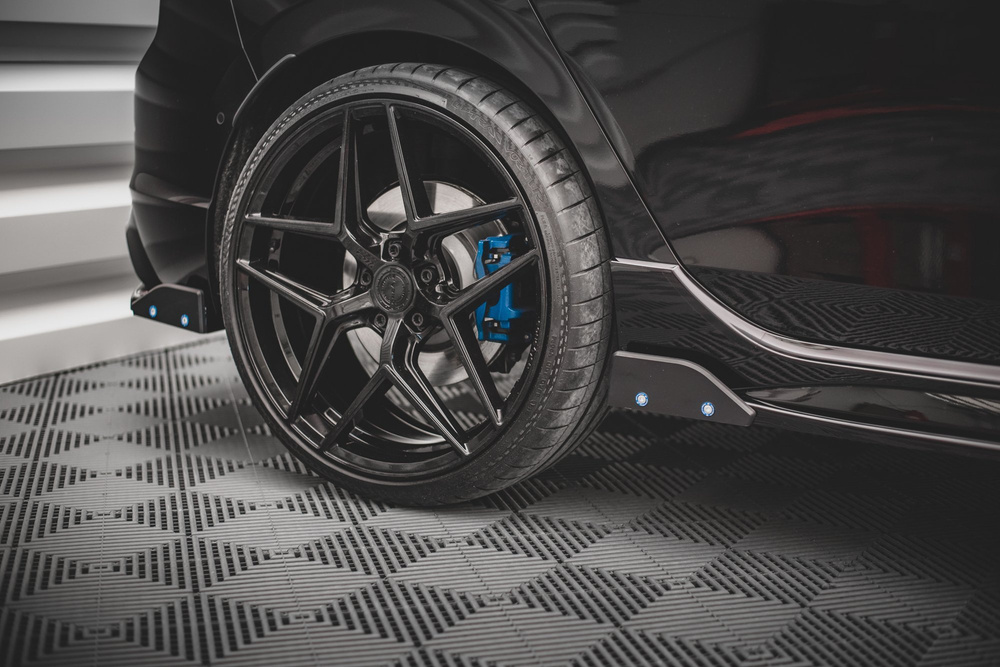 Heck Diffusor Seite V.2 + Flaps Volkswagen Golf R Hatchback Mk8