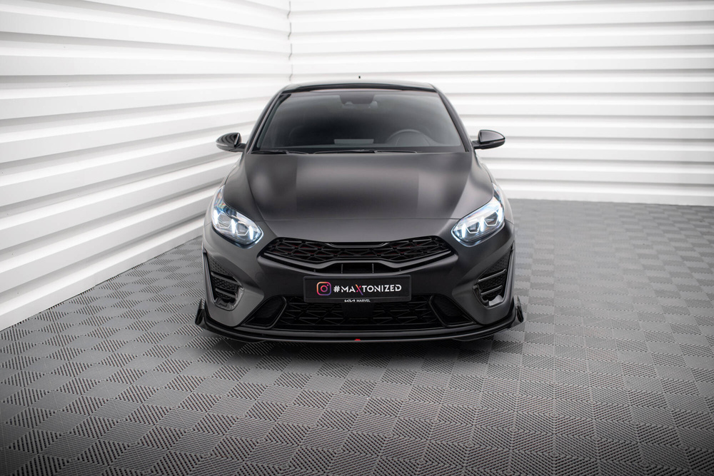 Street Pro Splitter + Flaps + Flaps Kia Proceed GT Mk3 Facelift / Ceed GT / GT - Line Mk1 Facelift 