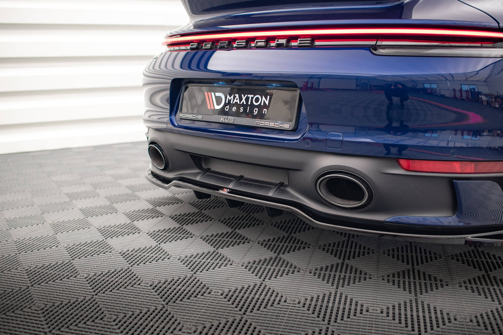 Hinten Splitter (mit einem vertikalem balken) V.2 Porsche 911 Carrera Aero / Carrera GTS 992