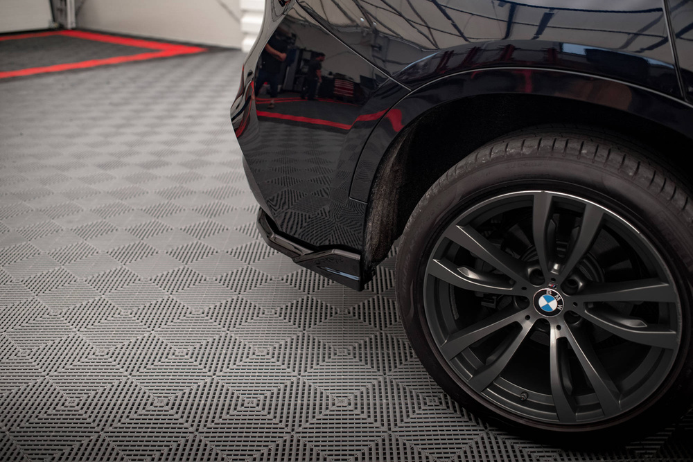 Hinten Splitter (mit einem vertikalem balken) BMW X6 M-Pack F16