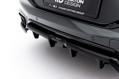 Hinten Splitter (mit einem vertikalem balken) V.2 BMW X6 M-Pack G06 Facelift