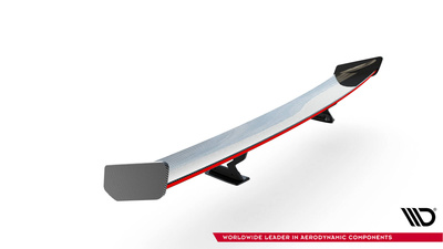 Carbon Spoiler With Internal Brackets Uprights + LED Chevrolet Camaro SS Mk6 Facelift