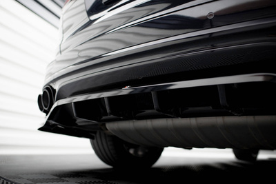 Hinten Splitter (mit einem vertikalem balken) Porsche Cayenne Mk2 Facelift