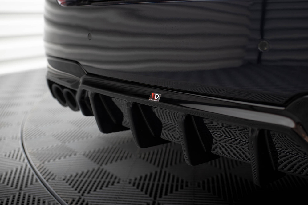 Heckansatz V.2 BMW 5 M-Pack F10 / F11 (Version mit einseitigem Doppelauspuff)