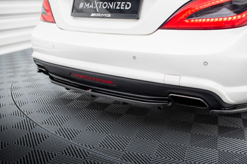 Hinten Splitter (mit einem vertikalem balken) Mercedes-Benz CLS AMG-Line C218