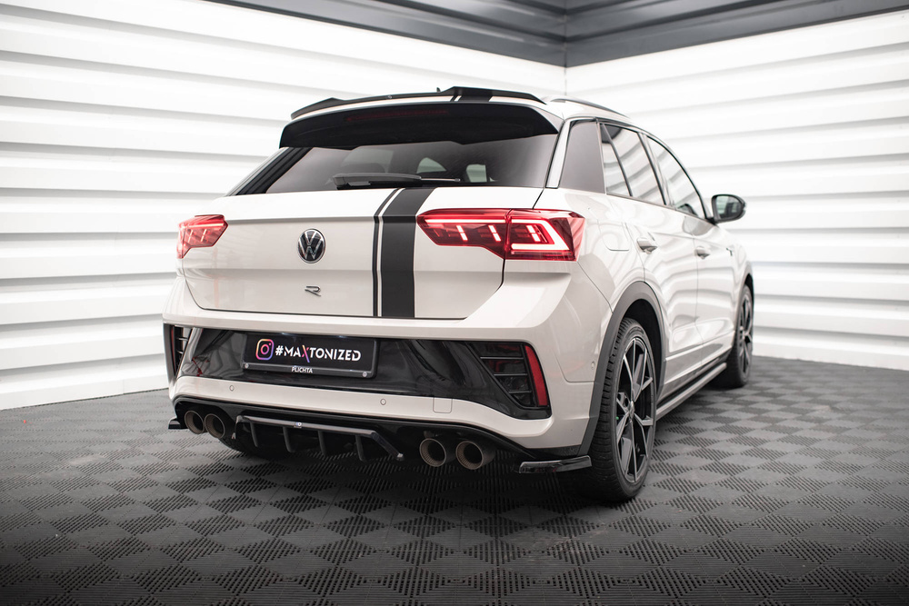 Hinten Splitter (mit einem vertikalem balken) Volkswagen T-Roc R / R-Line Mk1 Facelift