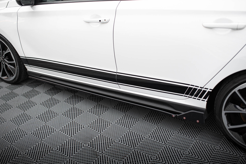 Seitenschweller Diffusor V.5 + Flaps Hyundai I30 N / N-Line Hatchback / Fastback Mk3 / Mk3 Facelift