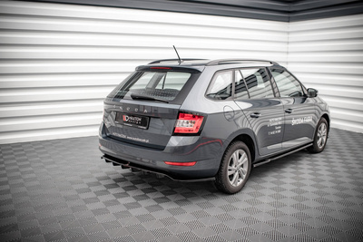 Hinten Splitter (mit einem vertikalem balken) Skoda Fabia Combi Mk3 Facelift