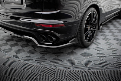 Hinten Splitter (mit einem vertikalem balken) Porsche Cayenne Mk2 Facelift