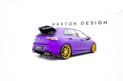 Hinten Splitter (mit einem vertikalem balken) V.1 Volkswagen Golf R Hatchback Mk8 / Mk8 Facelift